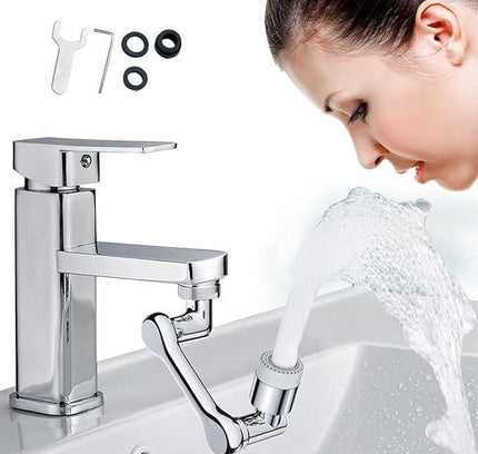 2-Mode Splash Filter Kitchen Tap – Extended Stainless Steel Faucet Nozzle (Pack of 1)