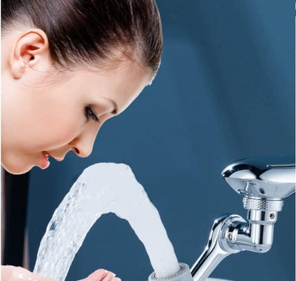 2-Mode Splash Filter Kitchen Tap – Extended Stainless Steel Faucet Nozzle (Pack of 1)