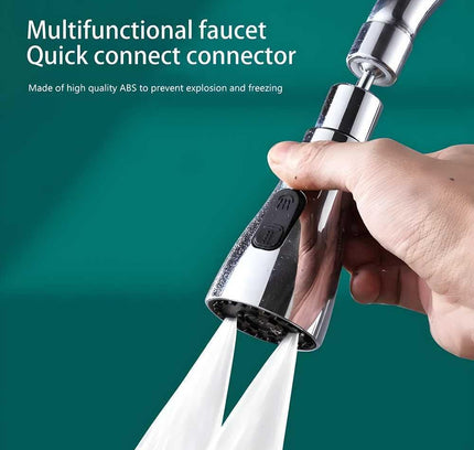 3 Modes Kitchen Sink Faucet – Stainless Steel, Upright Handle, Multi-Spray Water Flow Tap (Pack of 1)