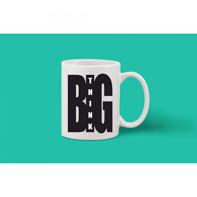 Printed Ceramic Coffee Mug - 1 Pieces, White, 11oz