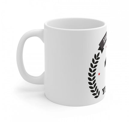 Ceramic 26th Anniversary Printed Coffee Mug (Color: White, Capacity:330ml)