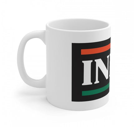 Ceramic India Printed Coffee Mug (Color: White, Capacity:330ml)