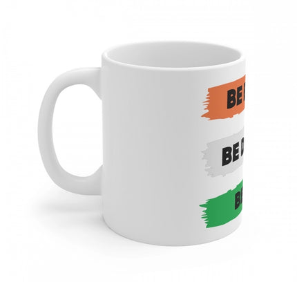 Ceramic Be Brave Be Daring Be You Printed Coffee Mug (Color: White, Capacity:330ml)