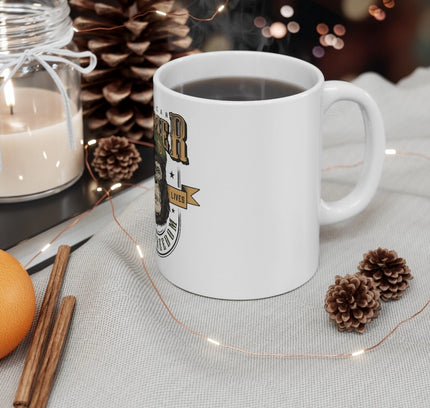 Ceramic Gorila Desing Printed Coffee Mug (Color: White, Capacity:330ml)