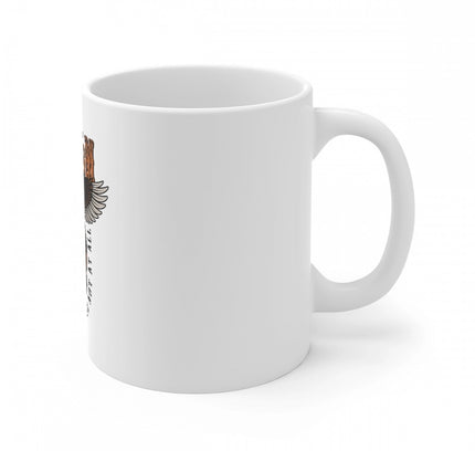 Ceramic Gorila Desing Printed Coffee Mug (Color: White, Capacity:330ml)