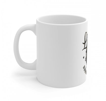 Ceramic Gorila Desing Printed Coffee Mug (Color: White, Capacity:330ml)