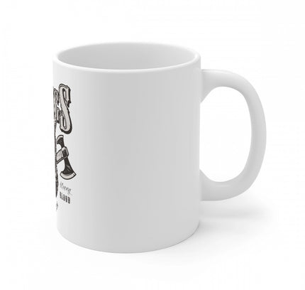 Ceramic Gorila Desing Printed Coffee Mug (Color: White, Capacity:330ml)