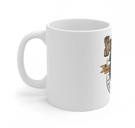 Ceramic Gorila Desing Printed Coffee Mug (Color: White, Capacity:330ml)