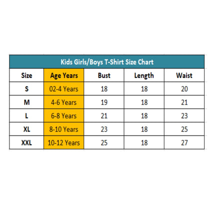 Boys Cotton Plain Half Sleeve TShirt (Yellow)