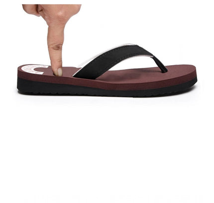 Unisex Rubber Comfortable Orthopedic Doctor Slipper and Flip Flops (Maroon)