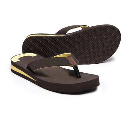 Unisex Rubber Comfortable Orthopedic Doctor Slipper and Flip Flops (Brown)