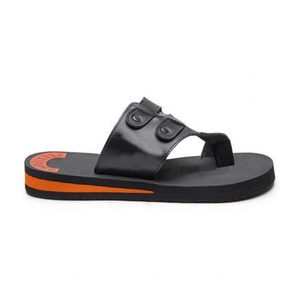 Unisex Rubber Lightweight Slippers for Effortless Style (Black)