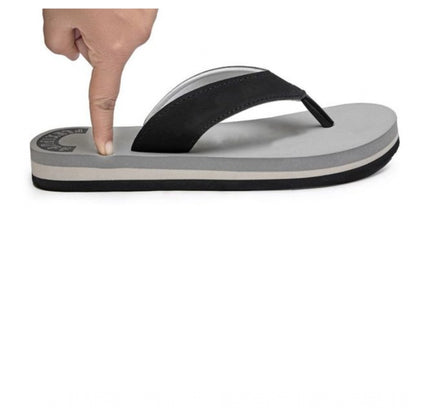 Unisex Rubber Men's Slippers for Ultimate Comfort (Grey)