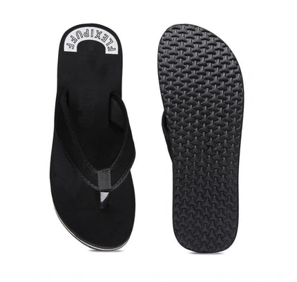 Unisex Rubber Lightweight and Soft Women Slippers for a Cozy Step (Black)