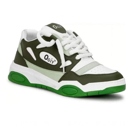 Men's Solid Synthetic Casual Shoes (Green)