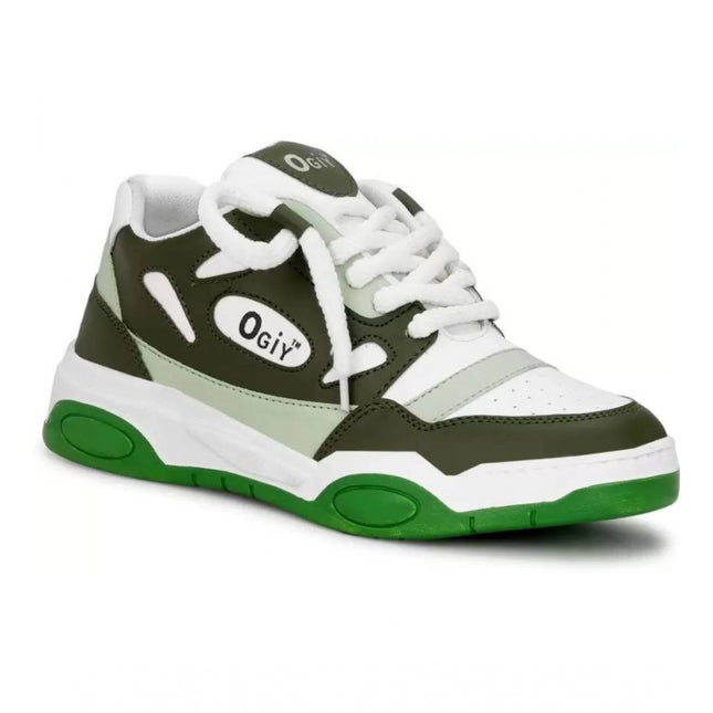 Men's Solid Synthetic Casual Shoes (Green)