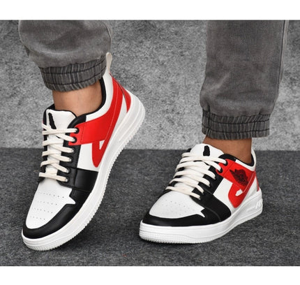 Men's Solid Synthetic Casual Shoes (White)