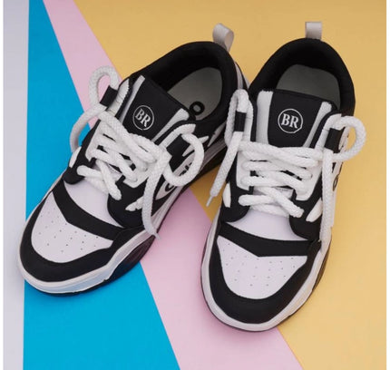 Men's Solid Synthetic Casual Shoes (Black)