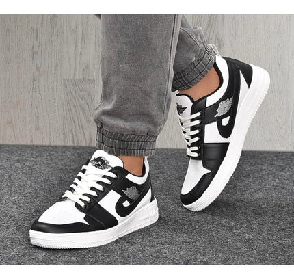 Men's Solid Synthetic Casual Shoes (Black)