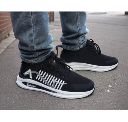 Men's Solid Synthetic Casual Shoes (Blue)