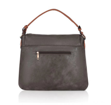 Women's Faux Leather Solid Sling Bag (Green)