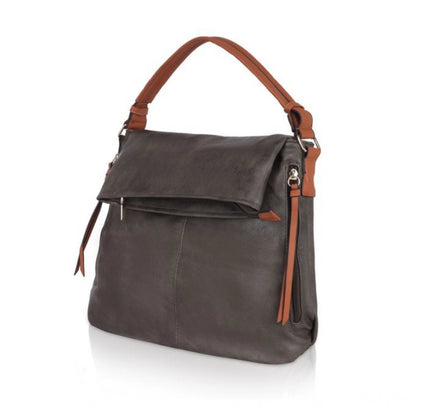 Women's Faux Leather Solid Sling Bag (Green)