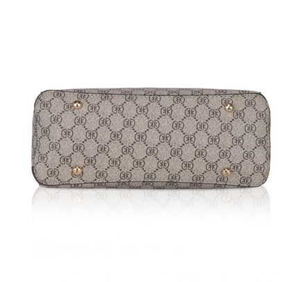 Women's Faux Leather Printed Handbag (Coffee)