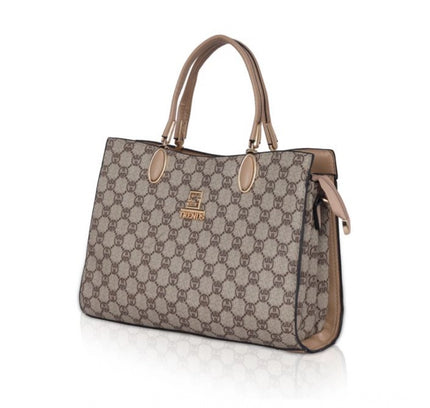 Women's Faux Leather Printed Handbag (Hilver)