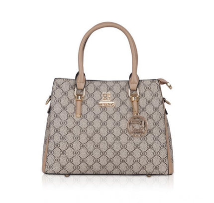 Women's Faux Leather Printed Handbag (Hilver)