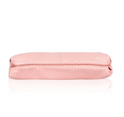 Women's Faux Leather Textured Sling Bag (Pink)
