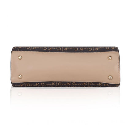 Women's Faux Leather Printed Handbag (Hilver)