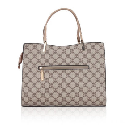 Women's Faux Leather Printed Handbag (Hilver)