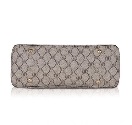 Women's Faux Leather Printed Handbag (Camel)