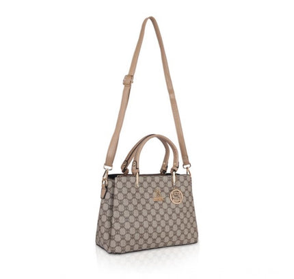 Women's Faux Leather Printed Handbag (Hilver)