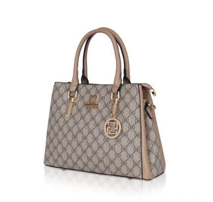 Women's Faux Leather Printed Handbag (Hilver)