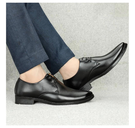 Men's Faux Leather Formal Shoes (Black)