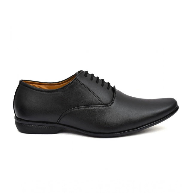 Men's Faux Leather Formal Shoes (Black)