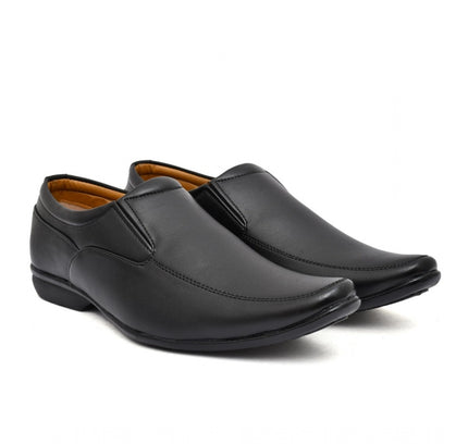 Men's Faux Leather Formal Shoes (Black)
