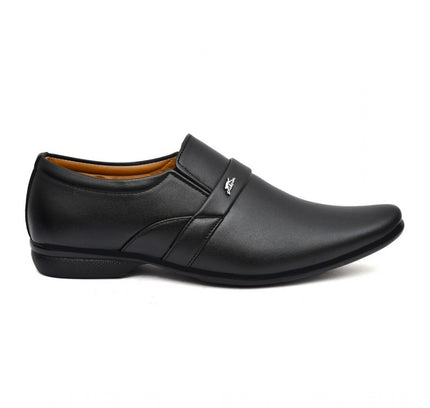 Men's Faux Leather Formal Shoes (Black)