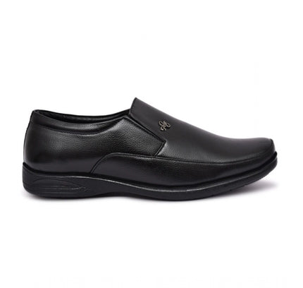 Men's Faux Leather Formal Shoes (Black)