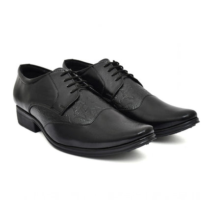 Men's Faux Leather Formal Shoes (Black)