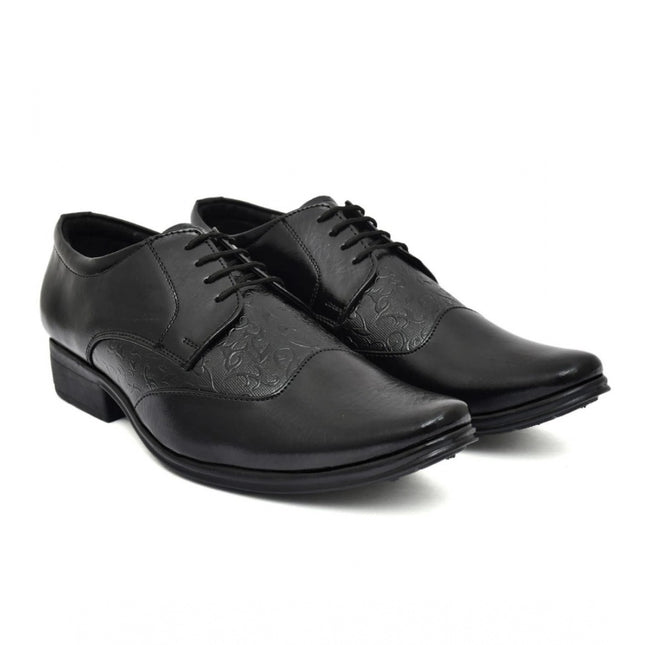 Men's Faux Leather Formal Shoes (Black)