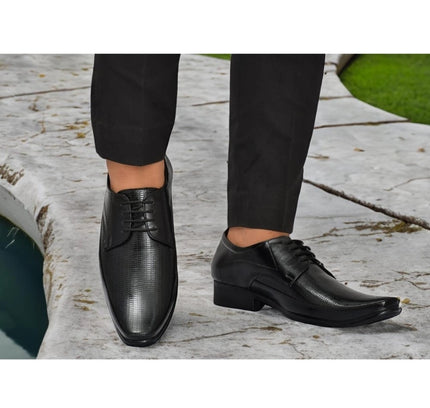 Men's Faux Leather Formal Shoes (Black)