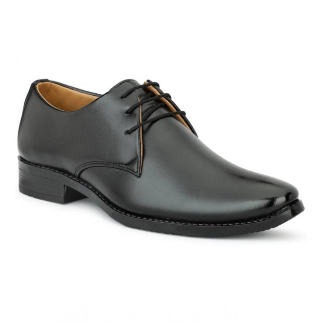 Men's Faux Leather Formal Shoes (Black)