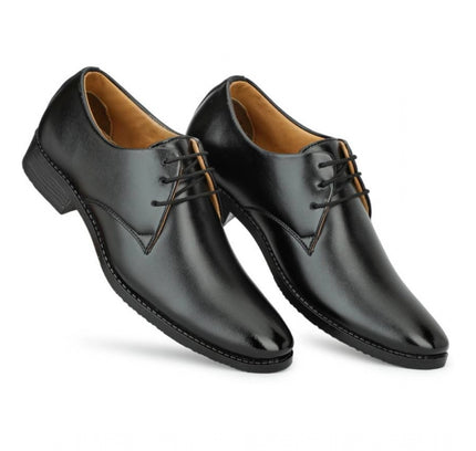 Men's Faux Leather Formal Shoes (Black)
