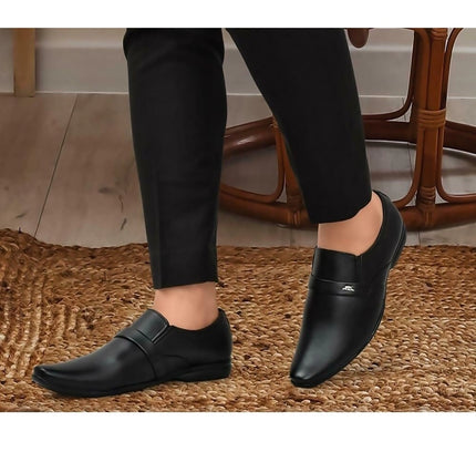 Men's Faux Leather Formal Shoes (Black)