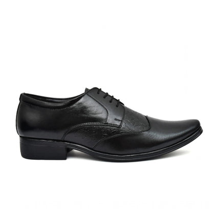 Men's Faux Leather Formal Shoes (Black)
