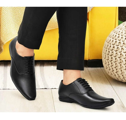 Men's Faux Leather Formal Shoes (Black)