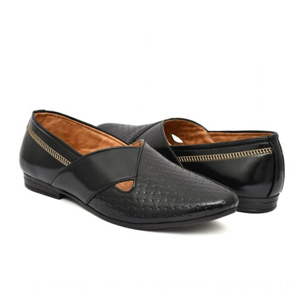 Men's Faux Leather Formal Shoes (Black)