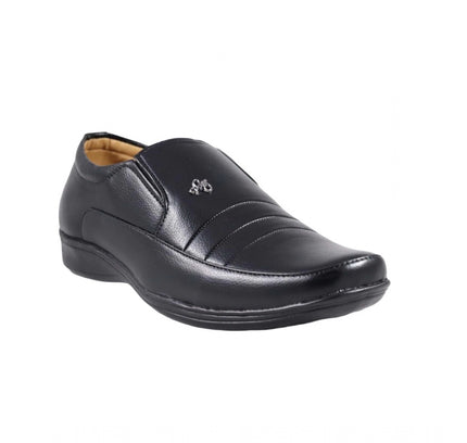 Men's Faux Leather Formal Shoes (Black)